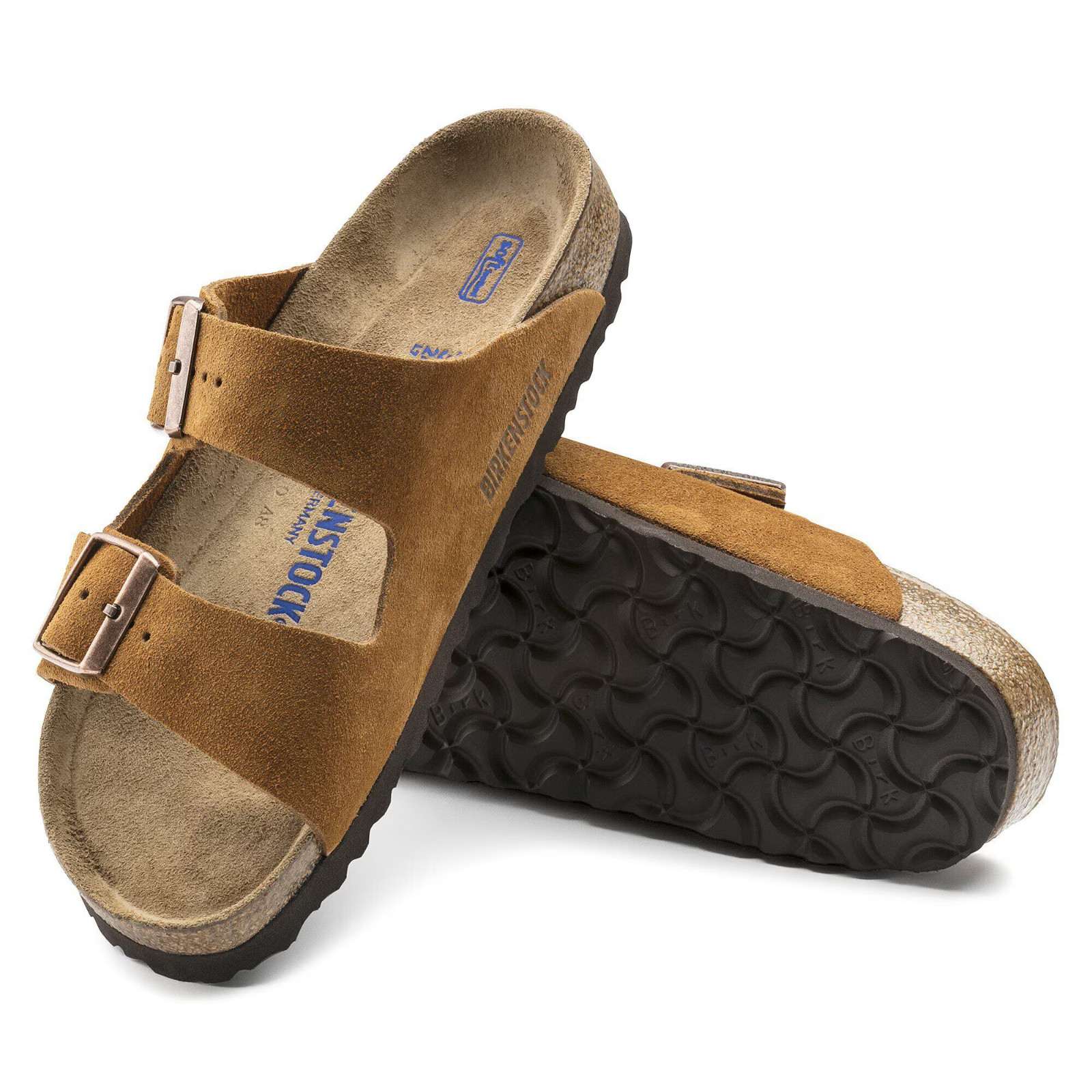 Birkenstock Arizona Soft Footbed Sandals Suede Mink Casual Shoes EU37-45