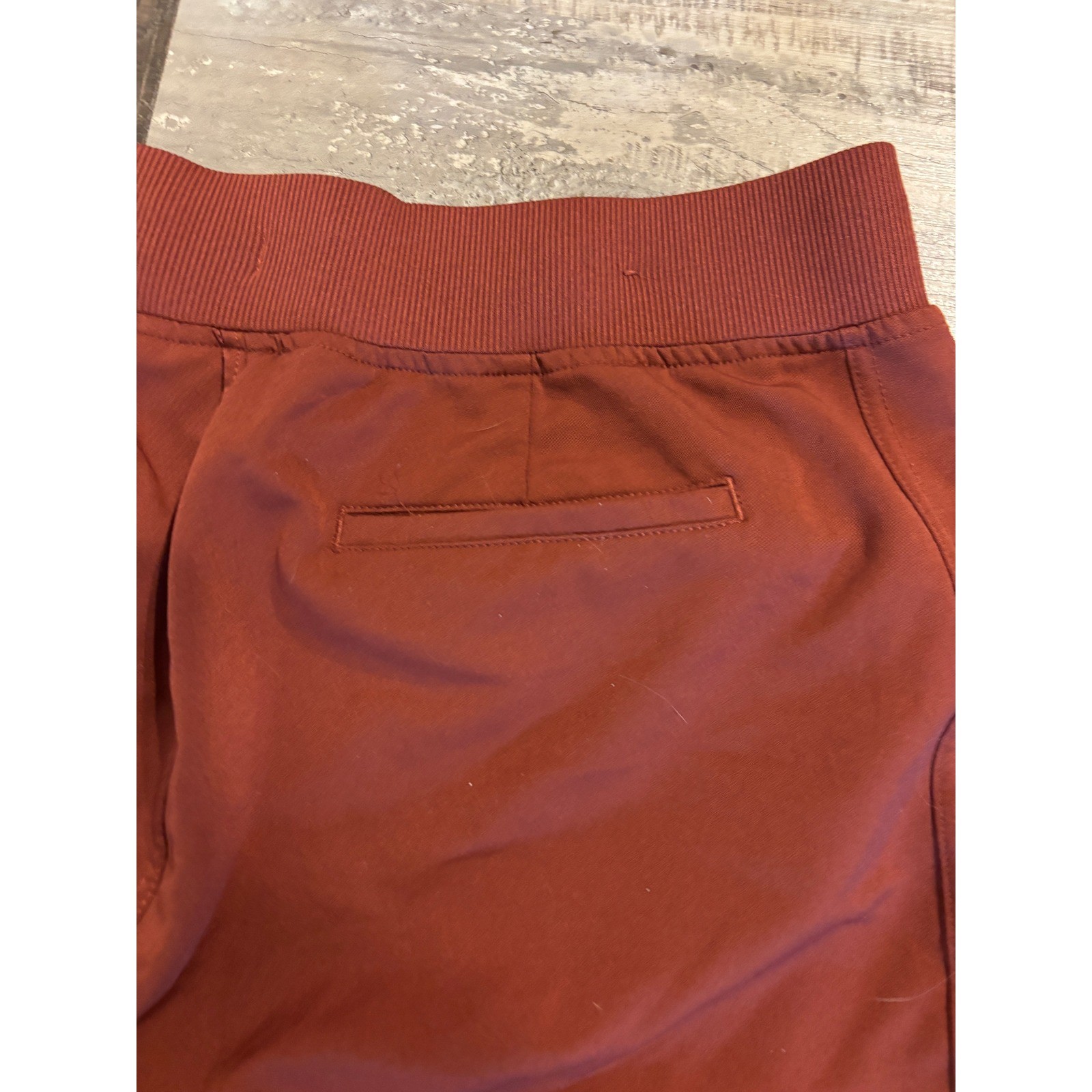 32 Degrees Cool Womens Jogger Pants Rust Orange Stretch Pull On Tapered Leg M