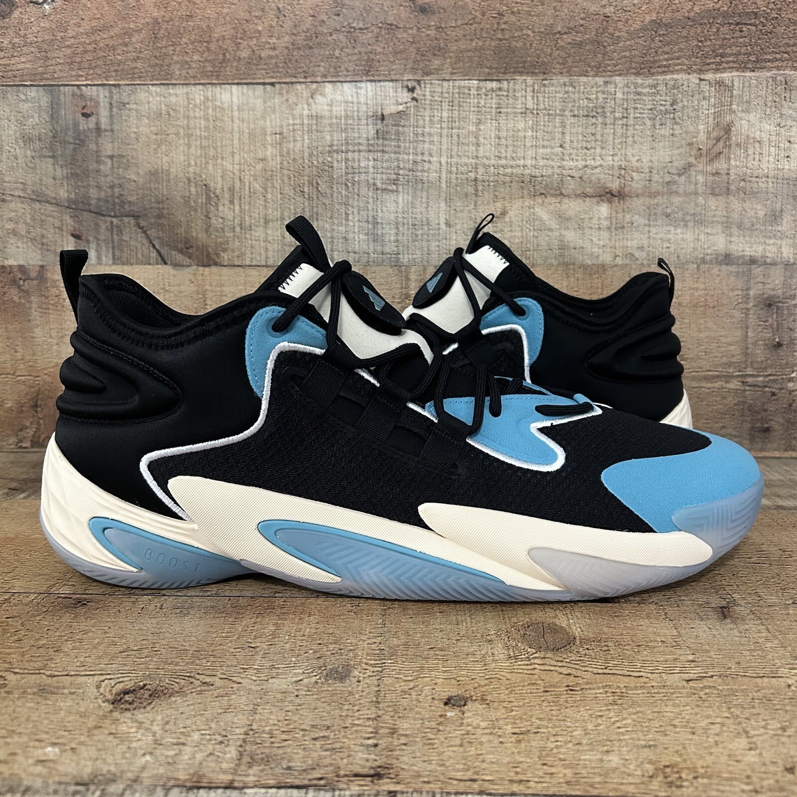 Adidas BYW Select Men’s Size 8 Black Preloved Blue Sneaker Basketball IG4949 NEW