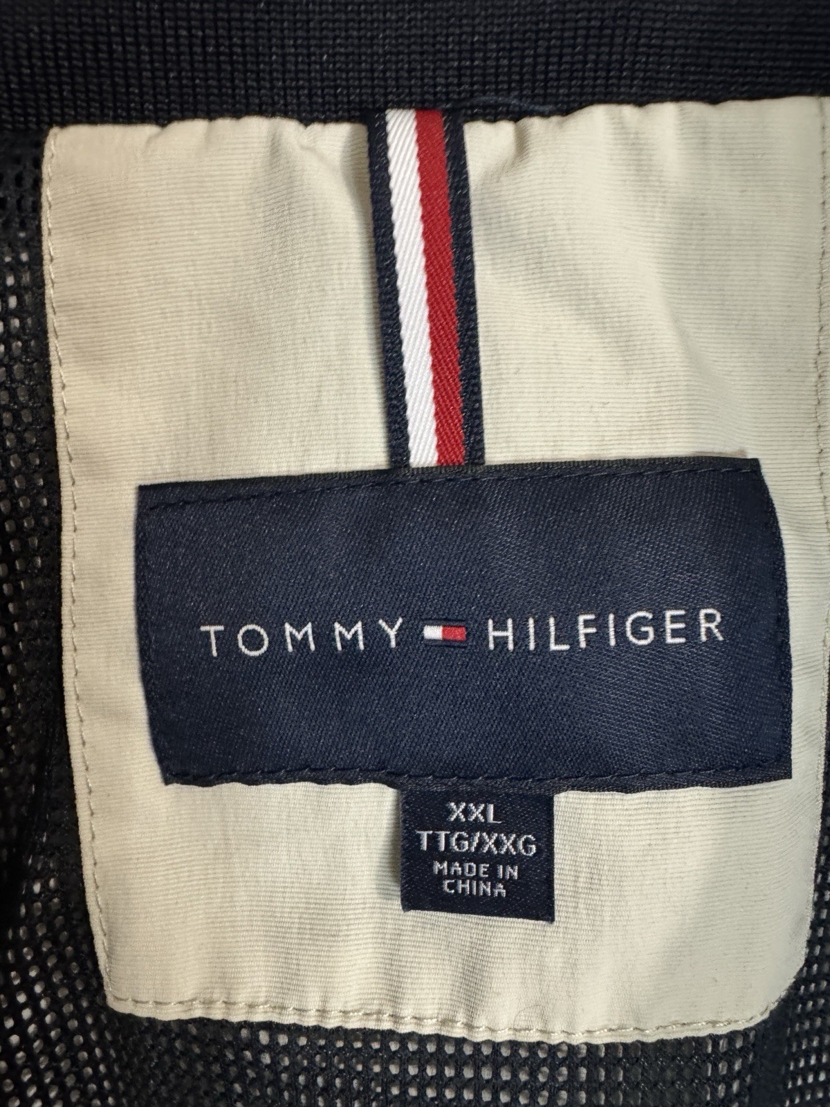 Tommy Hilfiger Full-Zip Mens Jacket Regatta White Size XXL No Hood