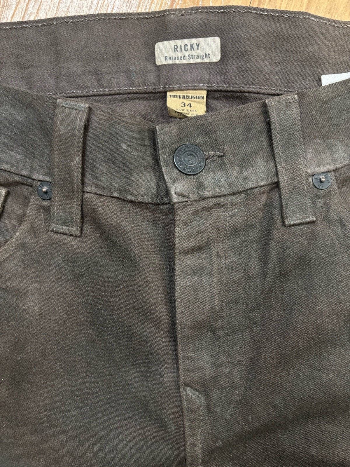 True Religion Jeans Brown 2 Tone Men’s 34