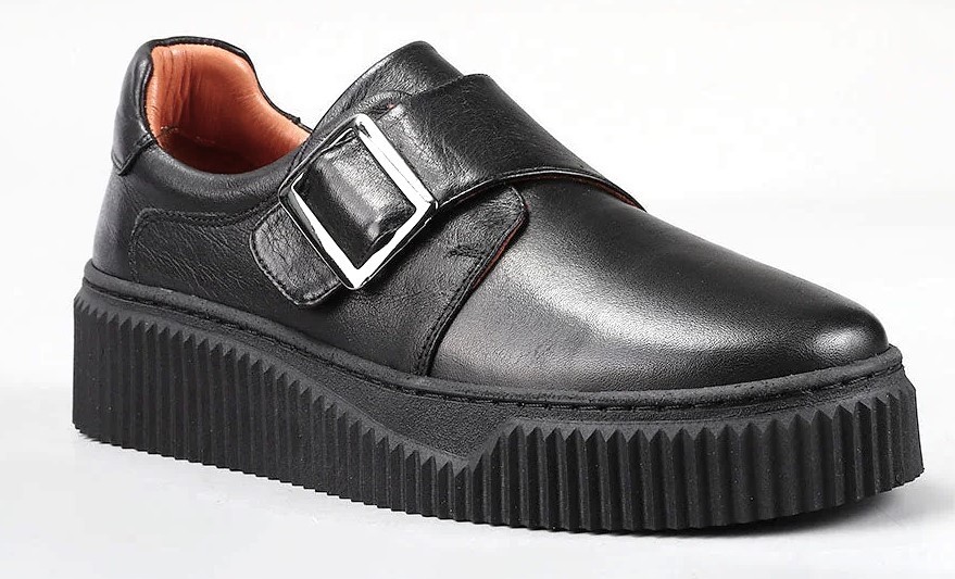 Le Sansa by CC Resorts Shoes Philia Leather Platform Monk Strap Shoe Philia