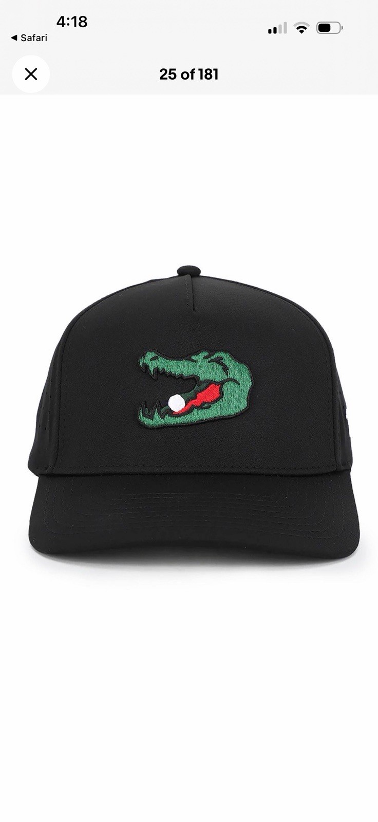 Waggle Golf Hat Alligator One Size