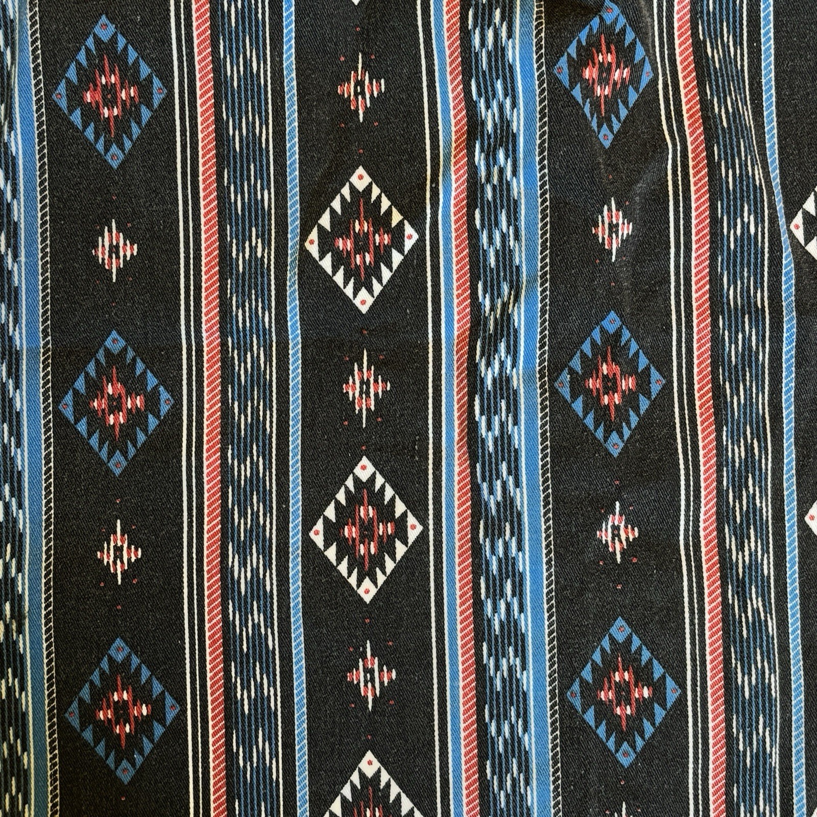 80s 90s RUDDOCK BROS Aztec Shirt Mens size Large short sleeve Western Cowboy USA