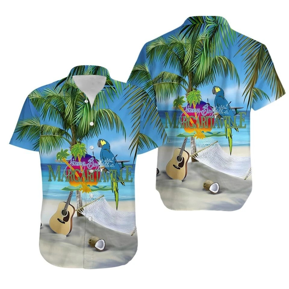 Jimmy Buffett Margaritaville Hawaiian Shirt 3D For Men UR311