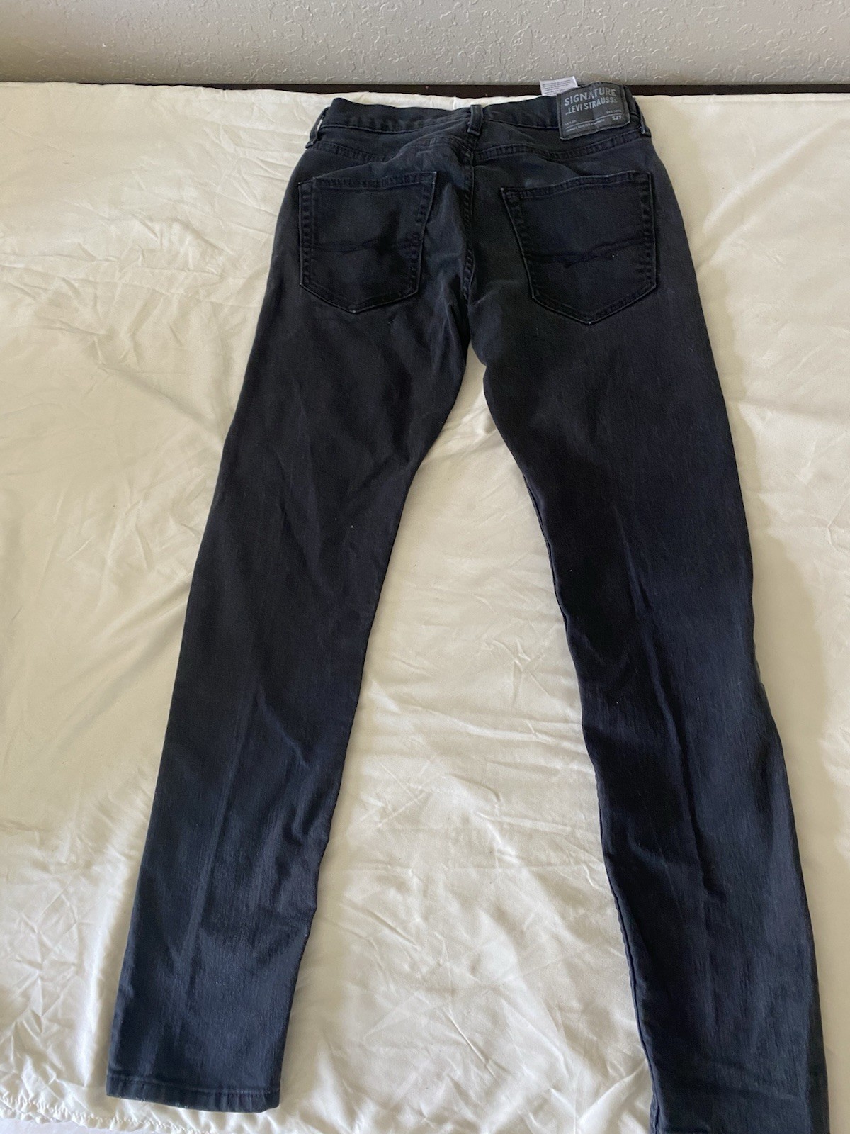 Signature by Levi Strauss & Co. Men’s Slim Fit Black Dark Wash Denim Jeans 5P