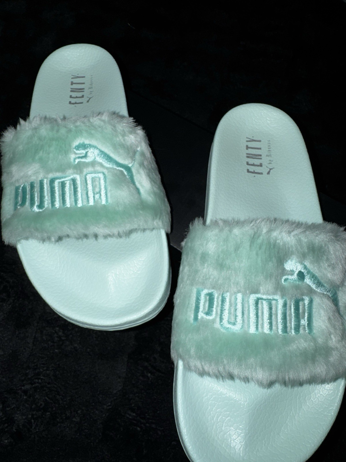 Fenty x Puma Green Women’s Slides Size 10.5