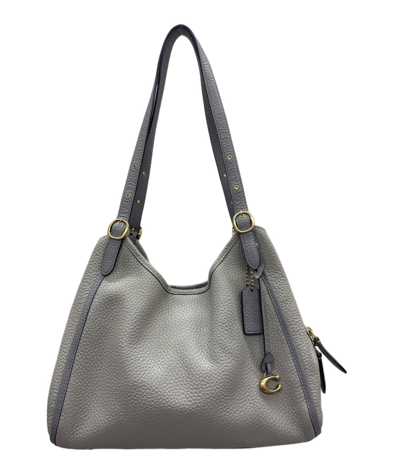 COACH LORI Handbag C6627 Tote bag SHOULDER BAG Leather Grey Women’s Auth