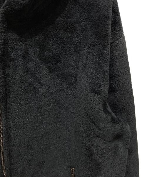 THE COUTURE CLUB Back embroidered fleece zip hoodie black TCC