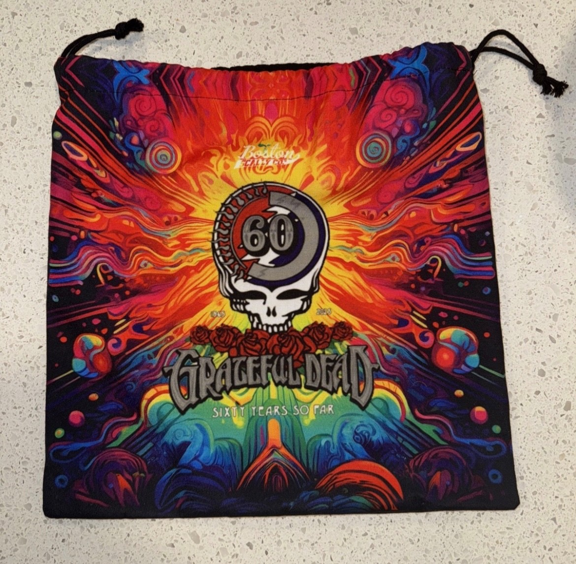 Boston Scally Co. The Grateful Dead 60th Anniversary Dust Bag ONLY NEW Unopened
