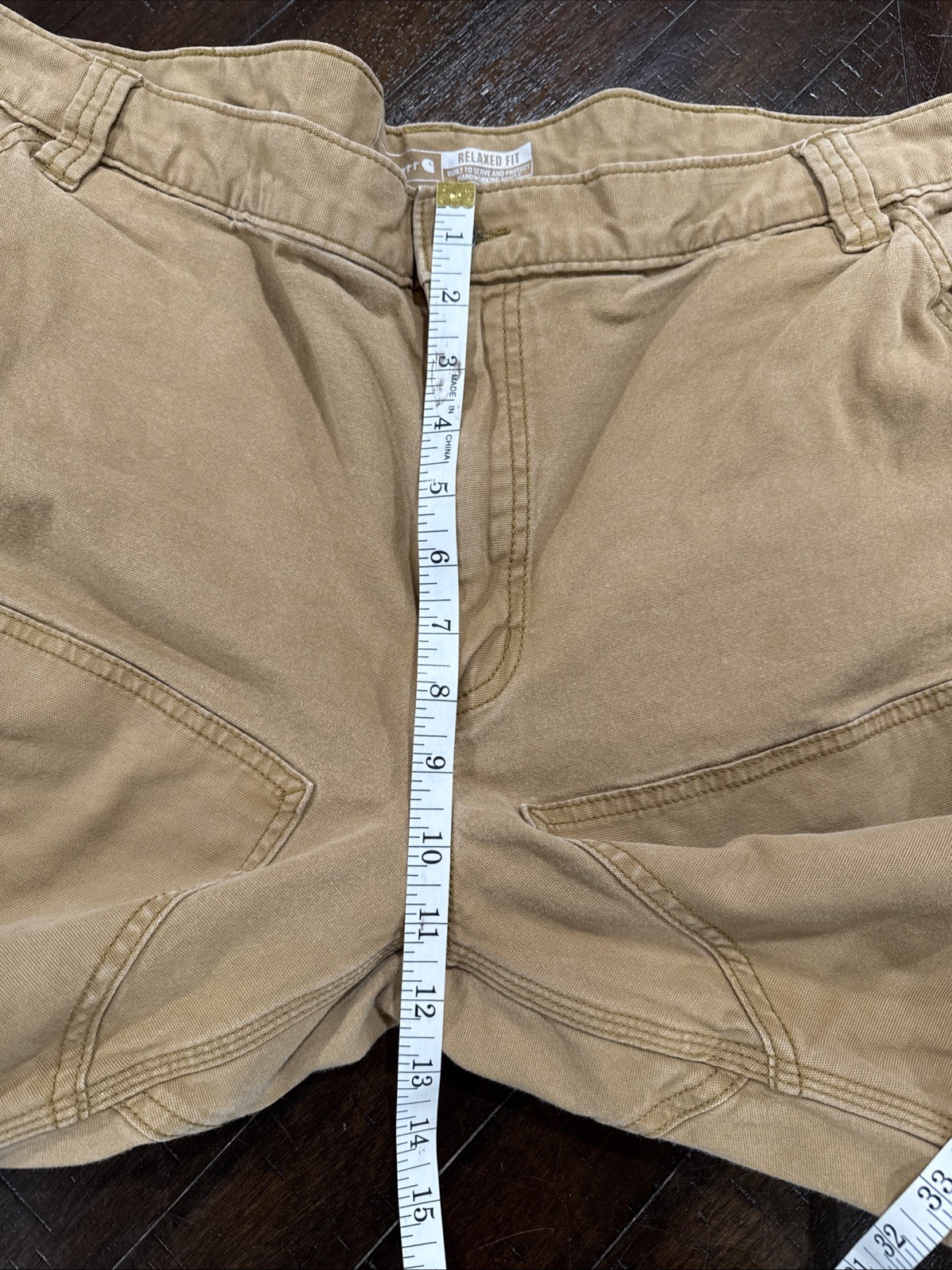 Carhartt Pants Mens 42×30 Relaxed Fit Double Knee Utility 102802 Light Brown