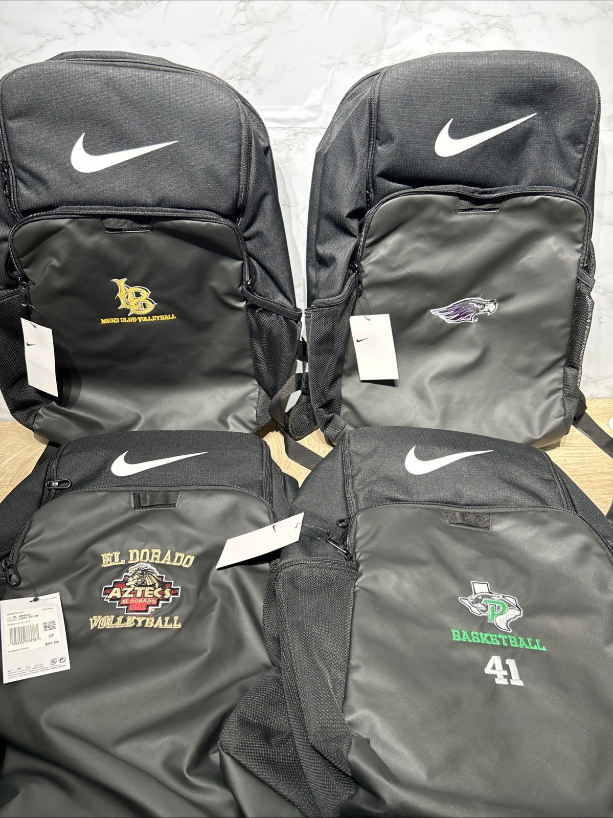 Nike Brasilia XL 9.5 Team Sports School Backpack Celestine Black DM3975-010 New