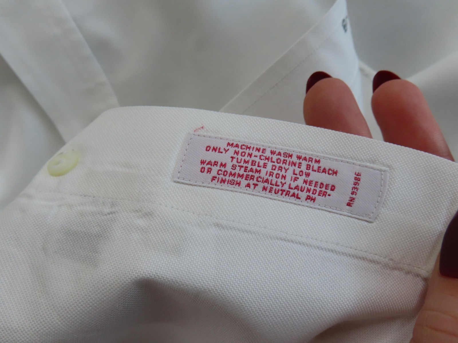 Brooks Brothers Shirt Mens 20 36/37 White Solid Madison Dress Oxford USA Cotton