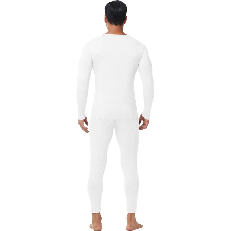 Men’s Long Johns Set Thermal Underwear Top & Pants Set Fleece Lined Warm Winter