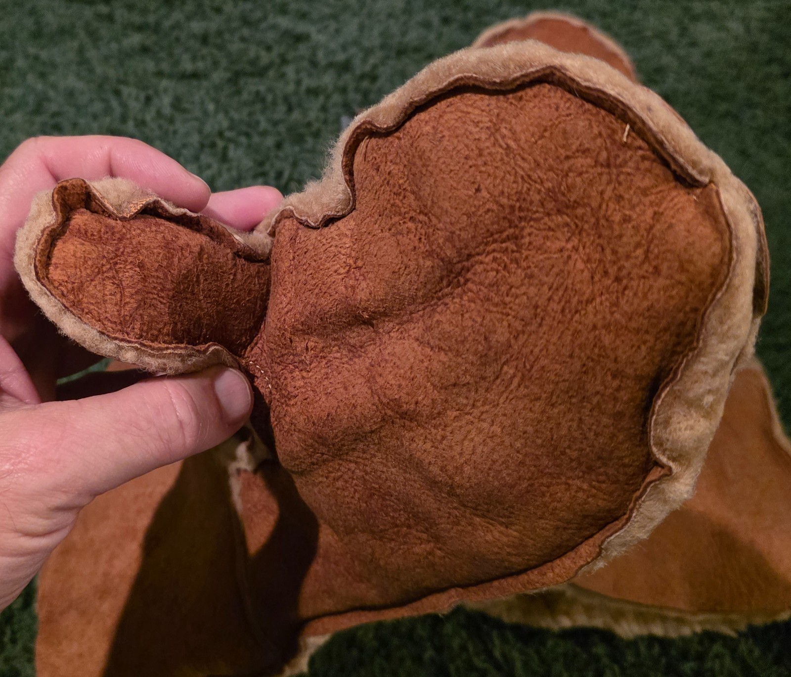 Orvis XL 15 1/2″ long Fleece Lined Leather Mittens
