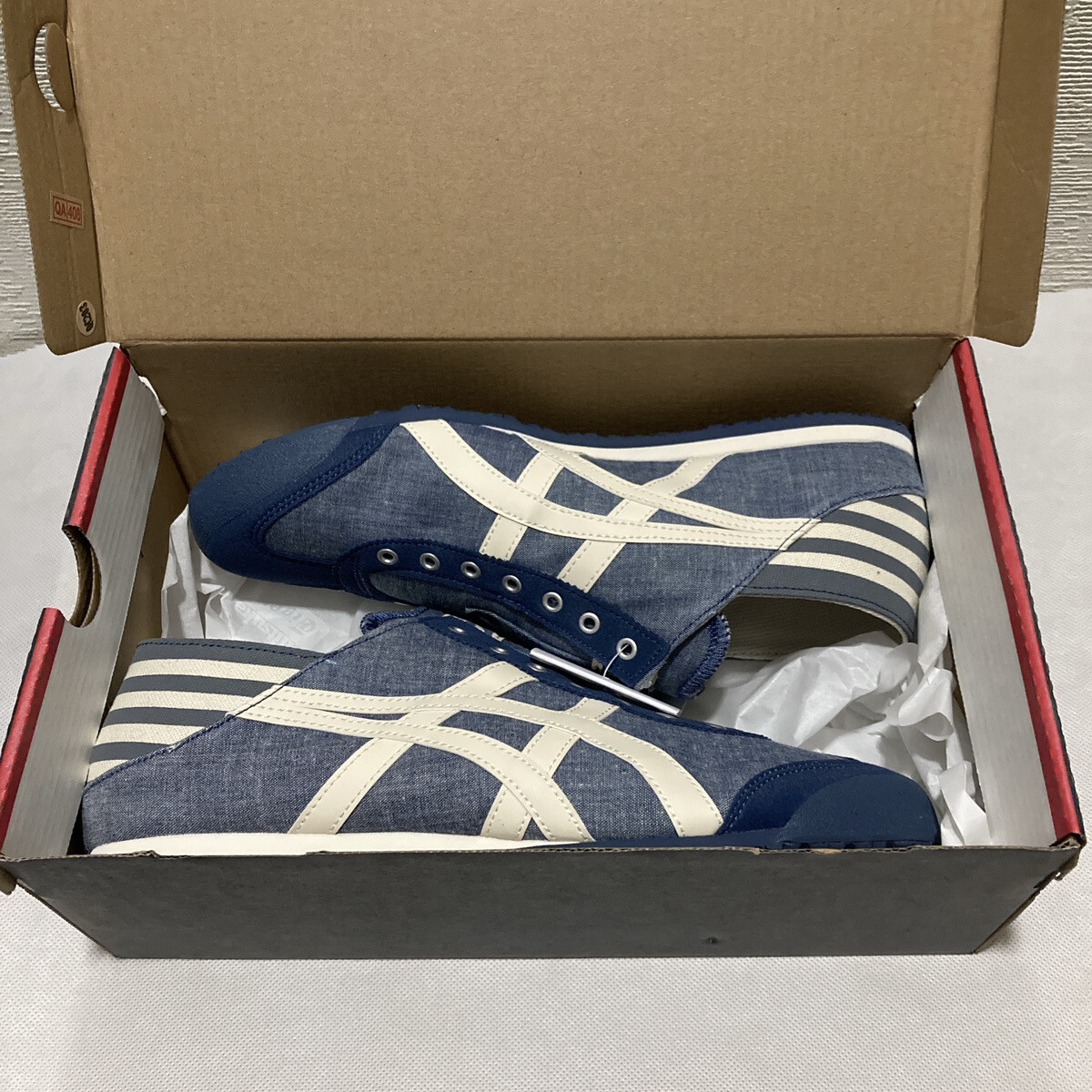 Onitsuka Tiger MEXICO 66 PARATY 1183C233 400 Blue Chambray/Natural Unisex Shoes