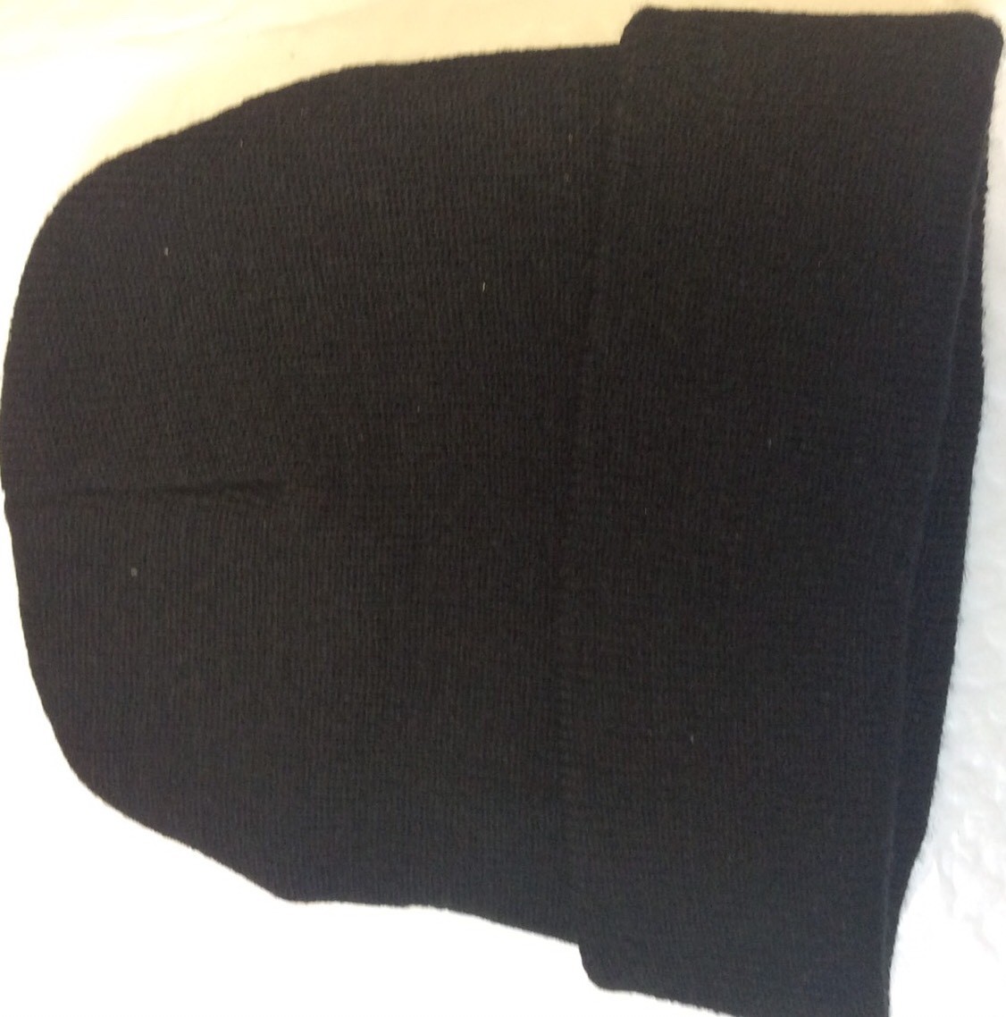 New BIack /Gray Letter SoftWinter Stretch Stocking Knit Cuff Cap For Men & Women