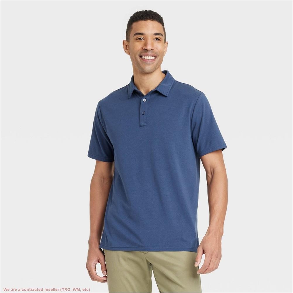 Men’s Comfort Wear Polo Shirt – Goodfellow & Co Navy Blue L *SEE DEAL!!!*