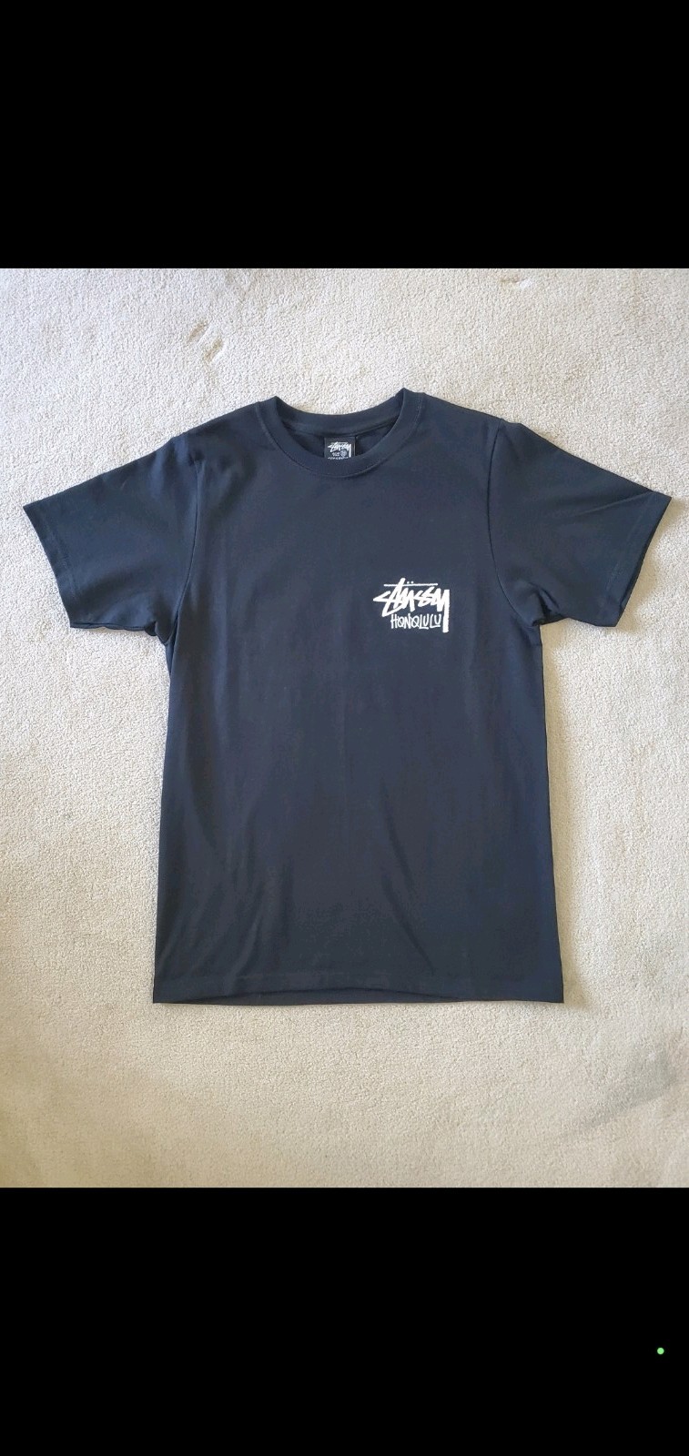New Stussy Honolulu Tee Black/Large