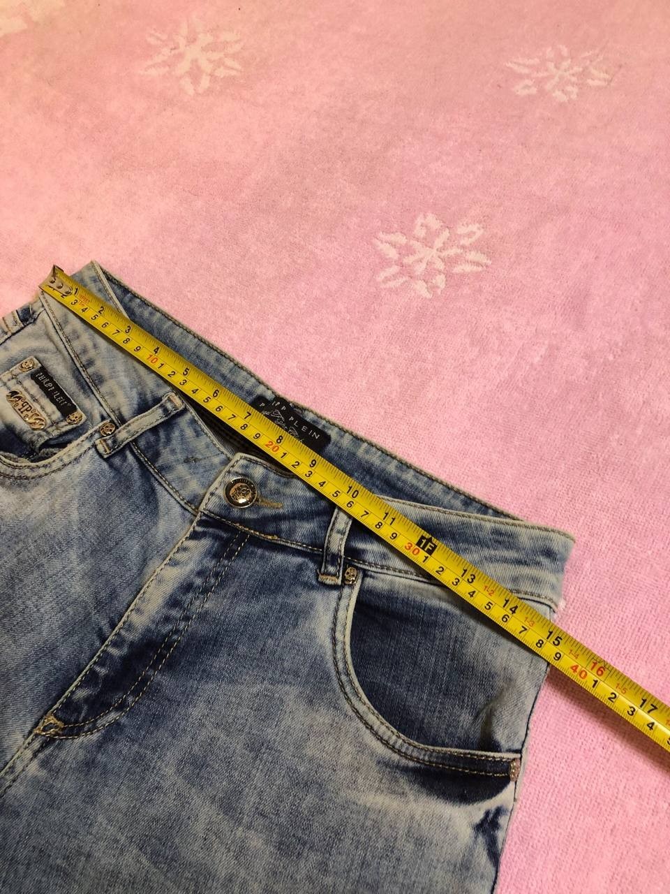 PHILIPP PLEIN COWBOY Wash Denim Jeans Size 27