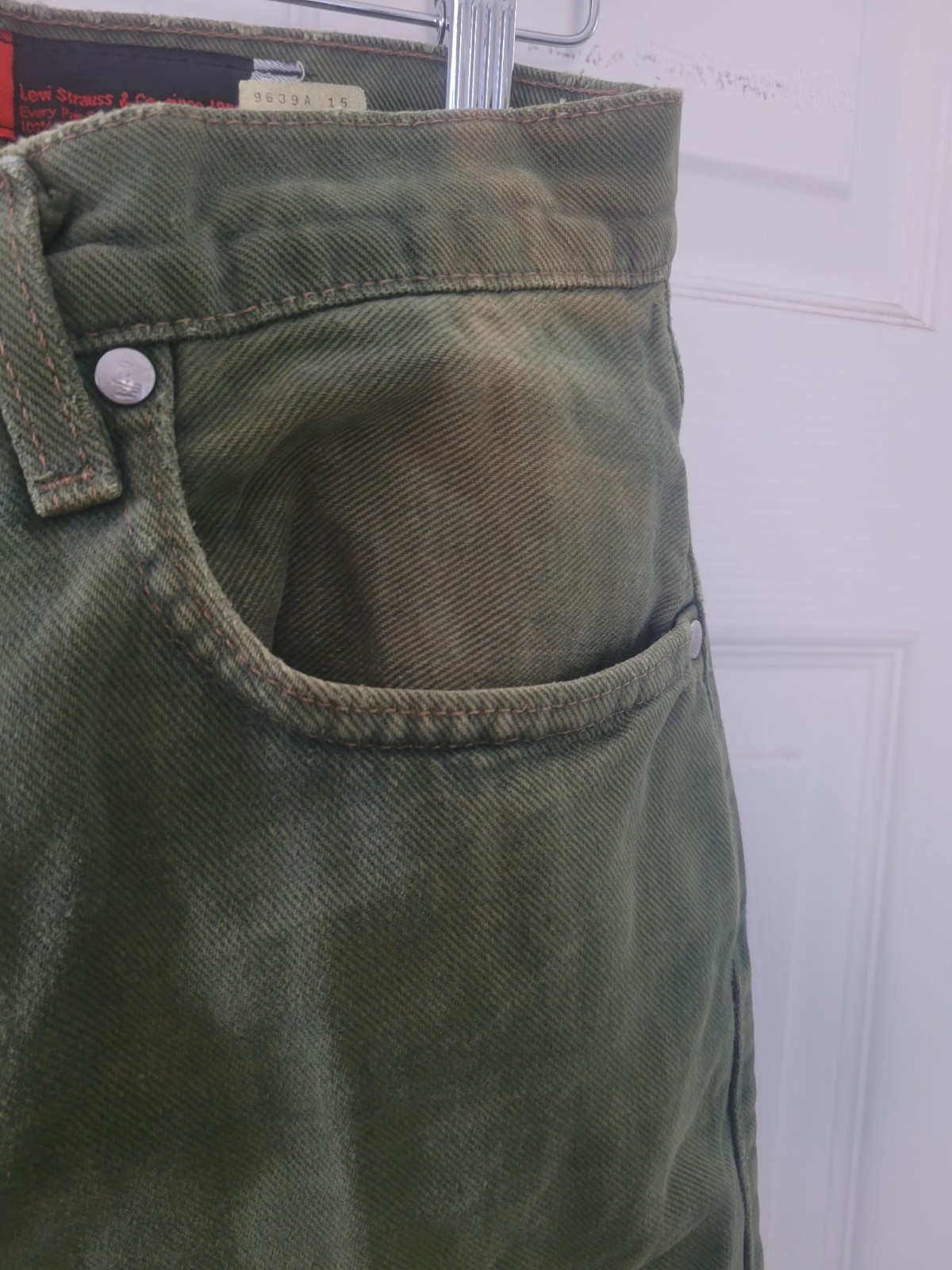 90’s Levi’s SilverTab Red Label “Loose” Jeans Mens – Green 31×30 Made In USA