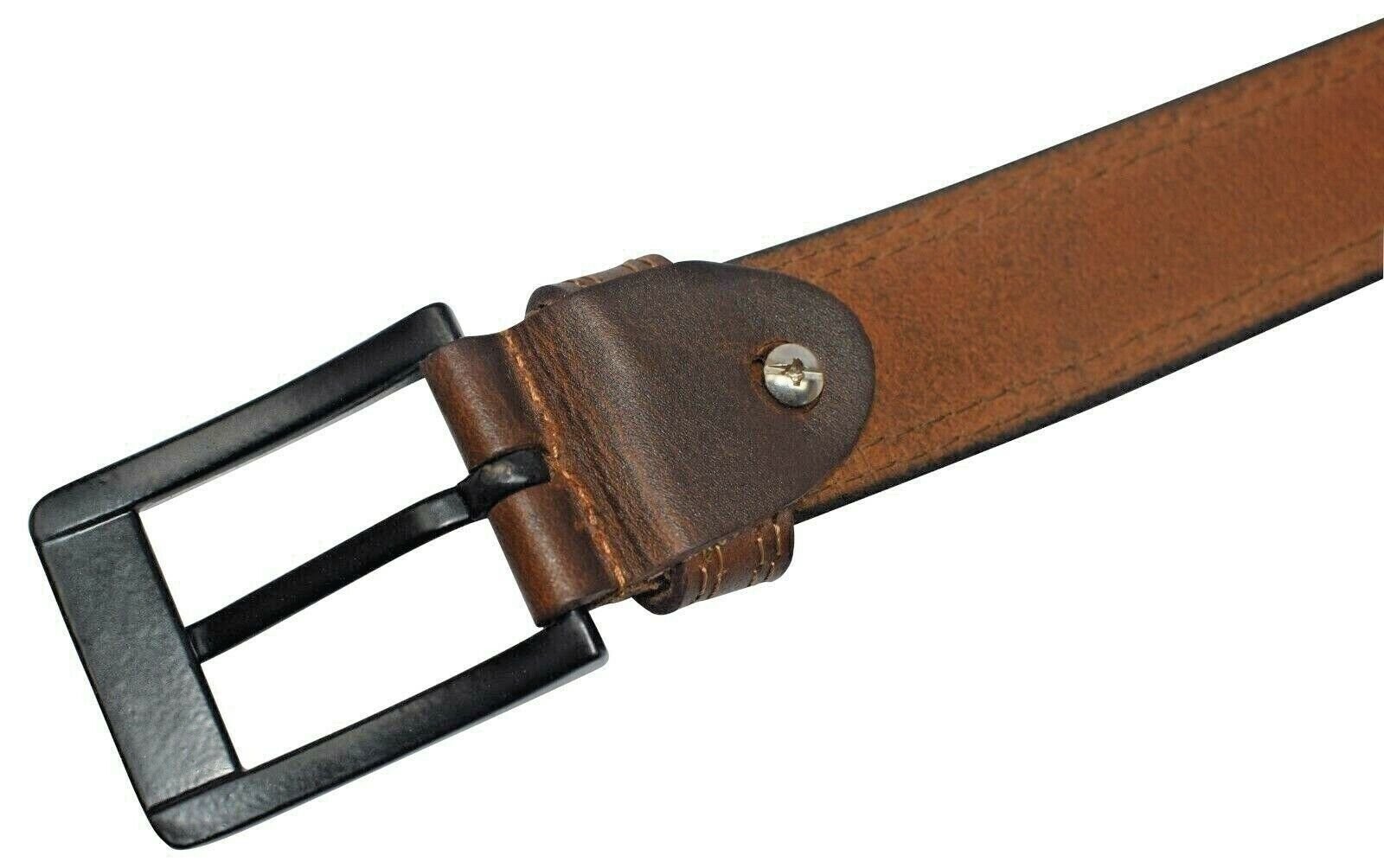 Cazoro Genuine Leather Men Big and Tall Jeans Belt Size 44″- 56″, Tan
