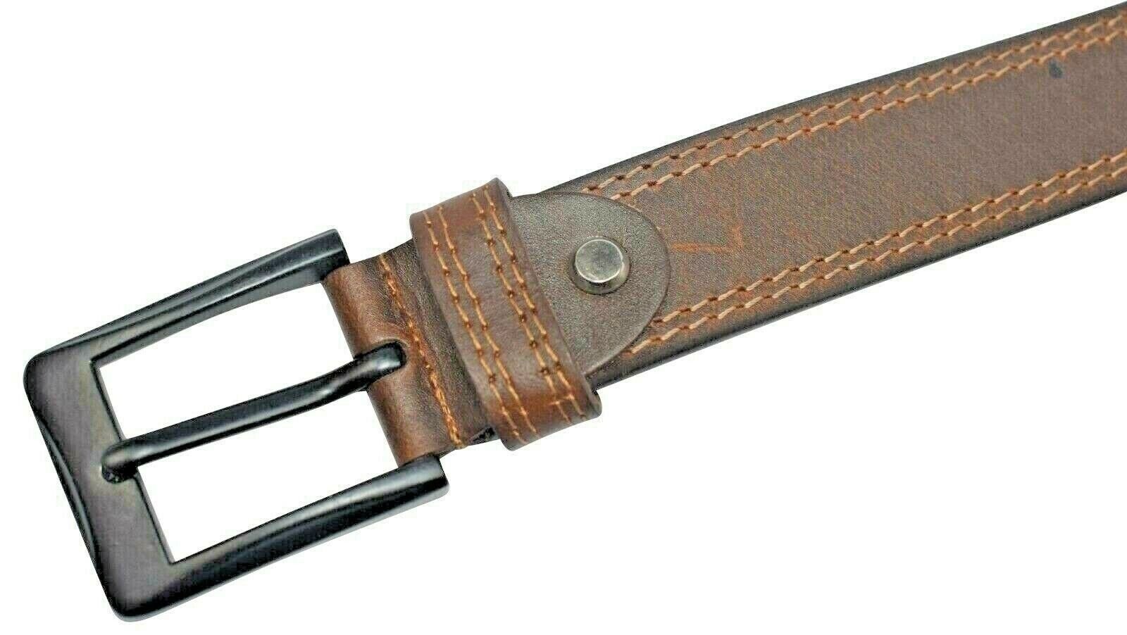 Cazoro Genuine Leather Men Big and Tall Jeans Belt Size 44″- 56″, Tan