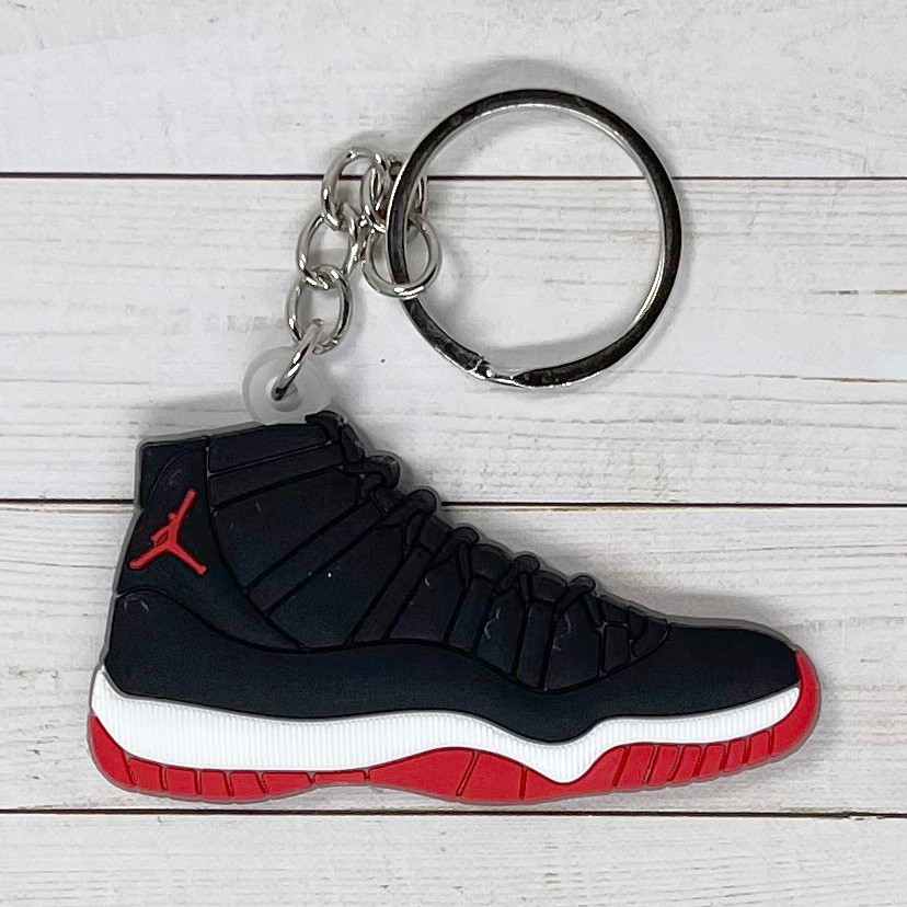 **YOU CHOOSE** Nike Jordan 11 Sneaker 2D Rubber 2″ Keychain MORE COLORS!