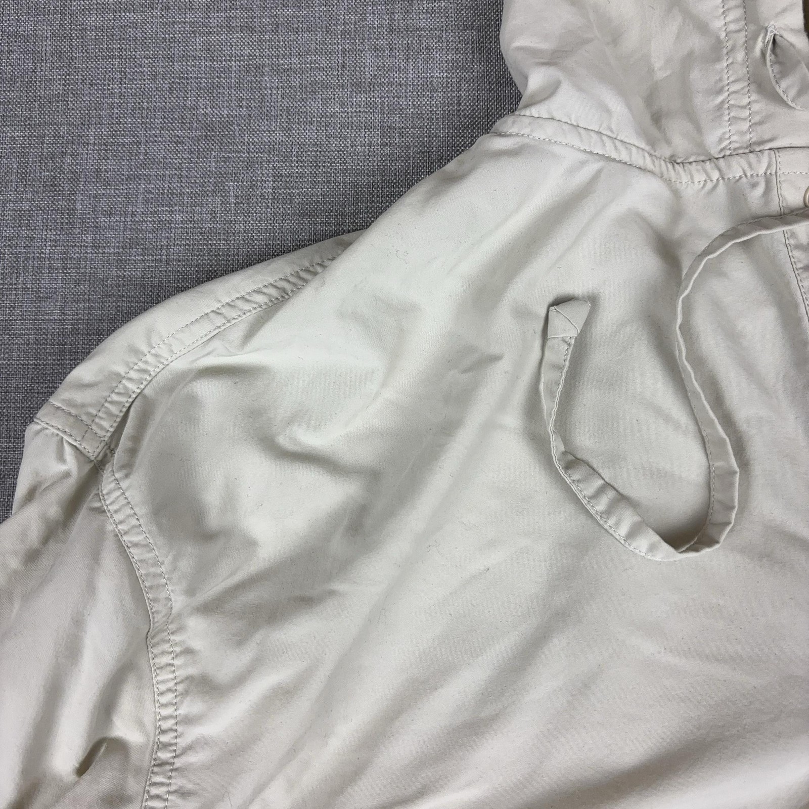 Coolibar Jacket Mens XL Beige Hooded Pullover Windbreaker UPF 50+ Mesh Sun