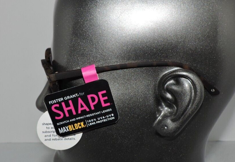 Foster Grant Shape Sunglasses NWT 100% UVA-UVB Protection