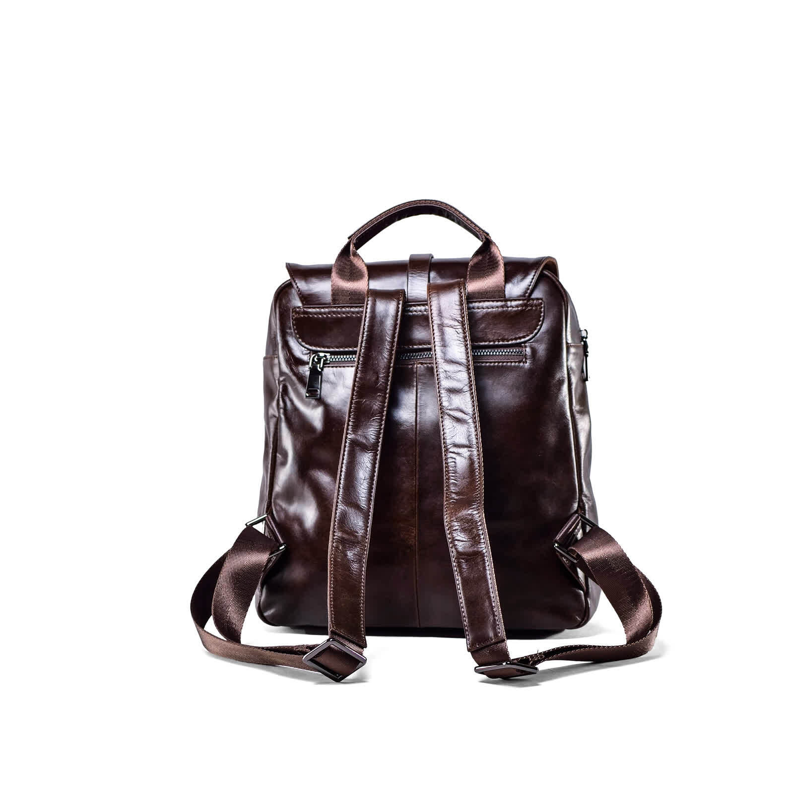 Erivis Womens Leather BACKPACK Bag Shoulder Black Soft Travel Ladies Girls Large