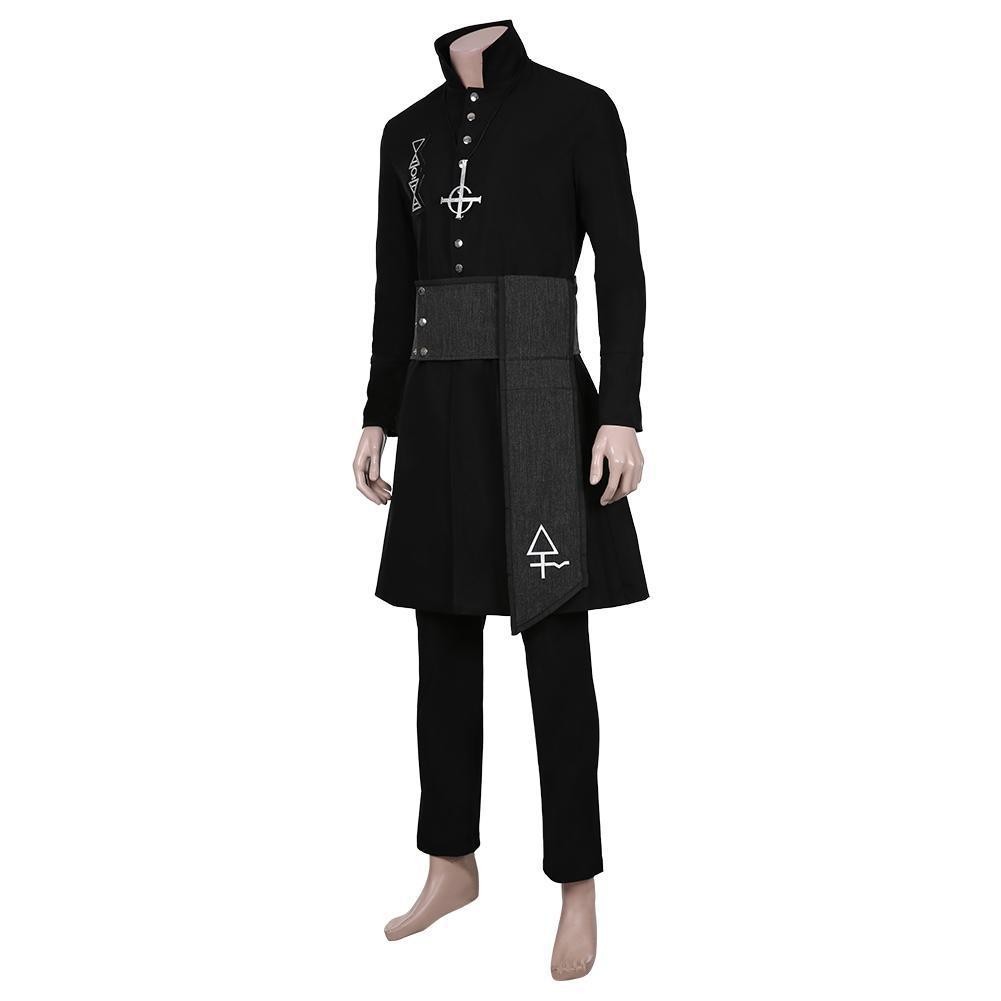 Ghost B.C. Nameless Ghoul Cosplay Costume Unisex Swedish Band Ghost Long Jacket