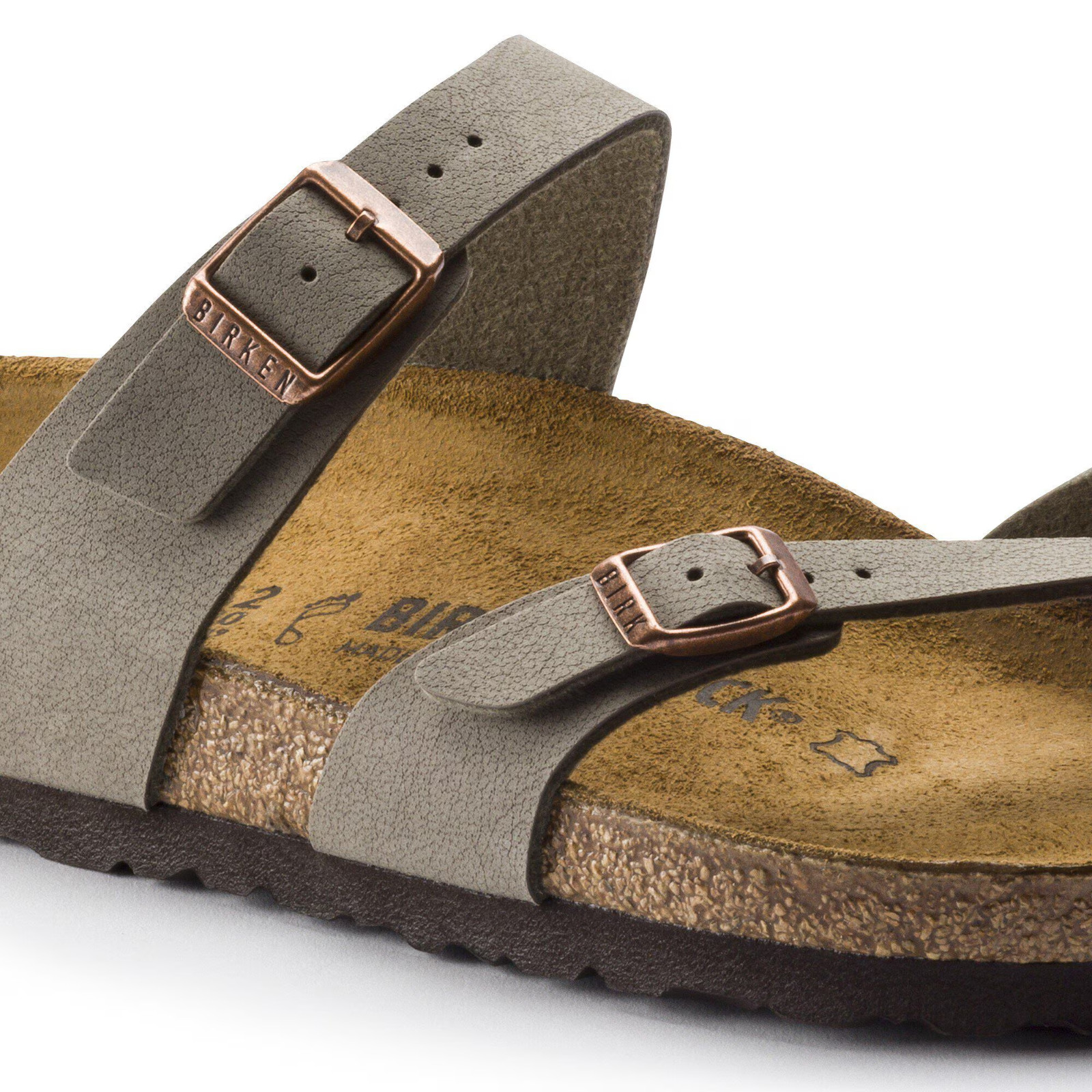 Birkenstock Mayari Birko-Flor Women’s Casual Sandals Stone Wide Fit Size 37-41