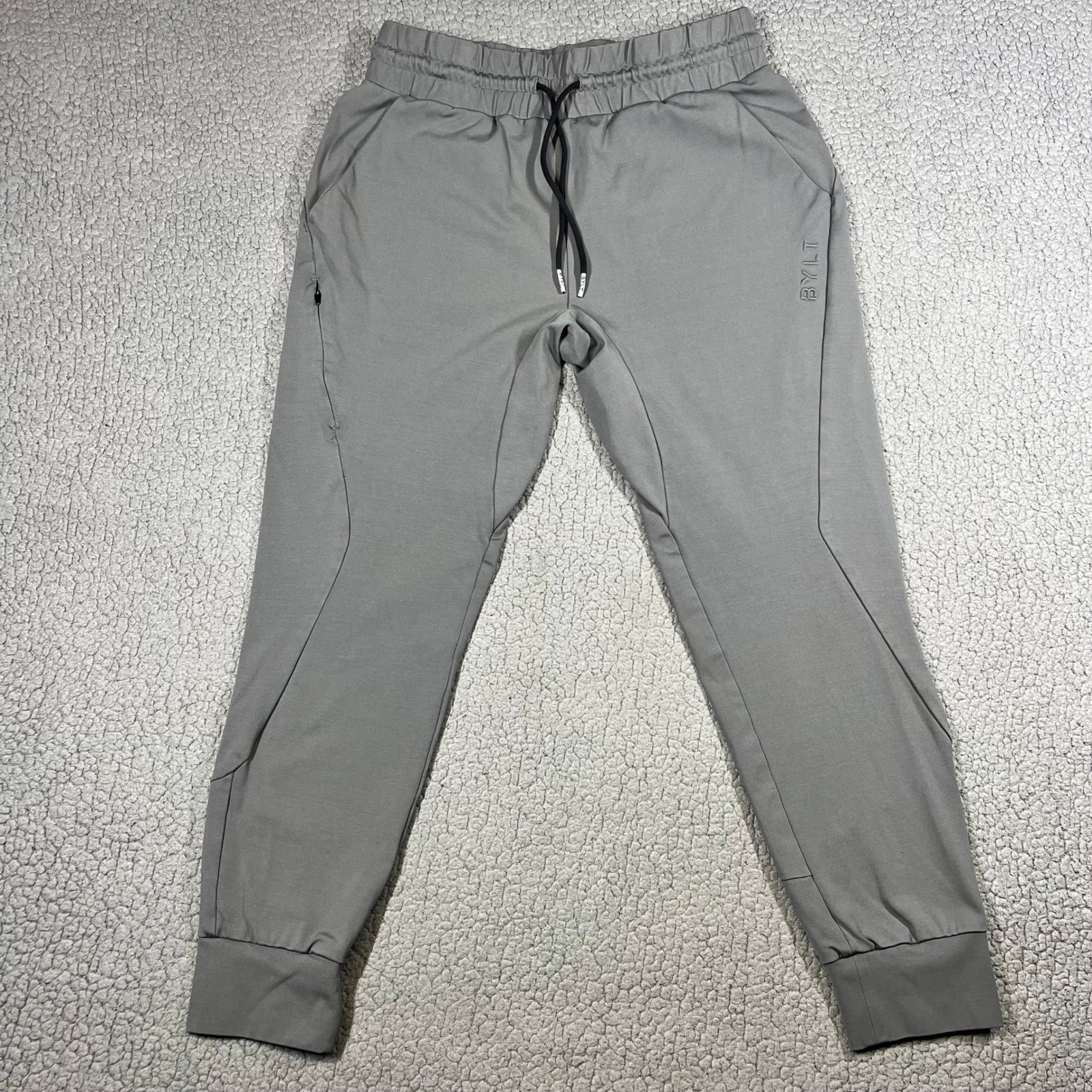 BYLT Premium Basics Active Jogger Mens Medium Grey Stretch Tapered Sweatpants