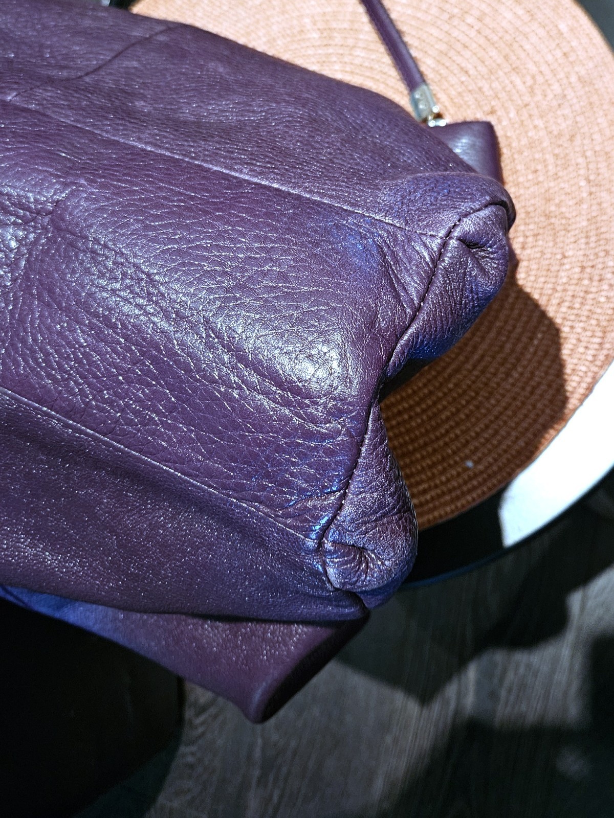 CoachMadison Phoebe Leather Tote Purple