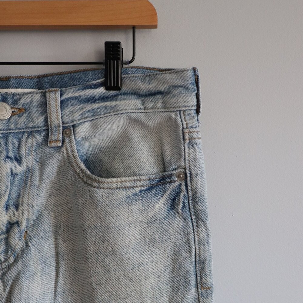 PacSun Men’s Sz 30×30 Blue Light Wash Stretch 5-Pocket Slim Taper Denim Jeans