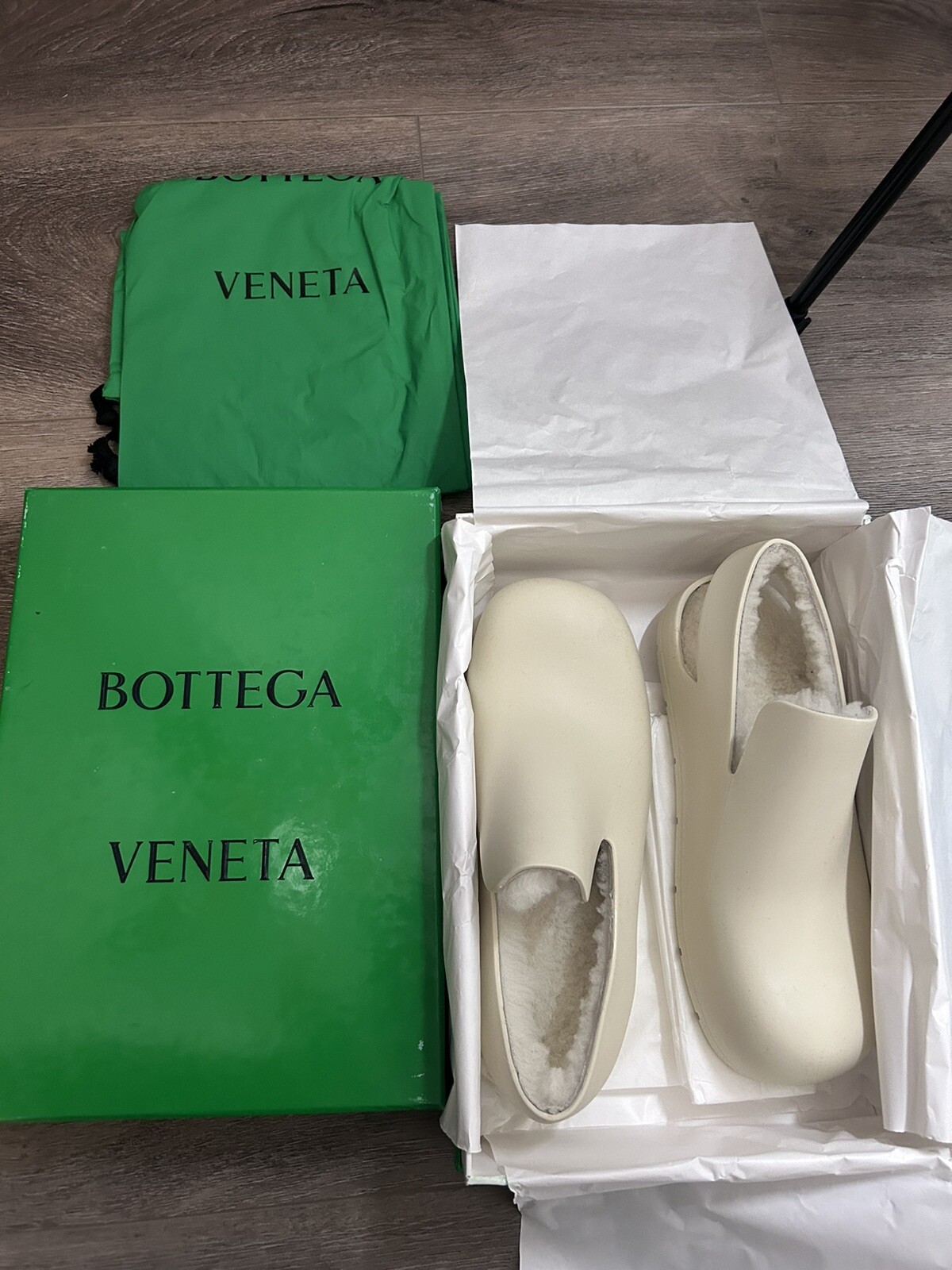 Bottega Veneta Rubber Slingback Puddle Shoes 39 = US 9