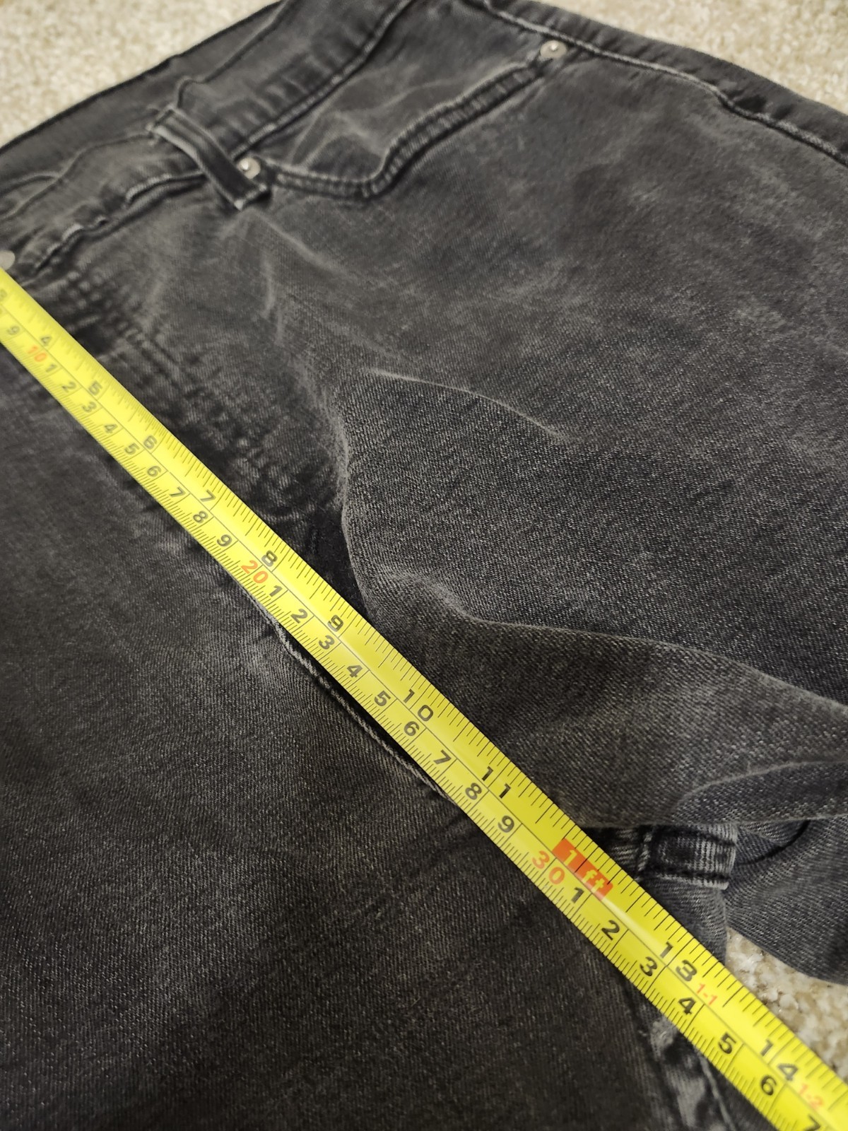 Levis 502 Jeans Mens 40×32 Premium Slim Tapered Stretch Denim Pants Actual 38×29