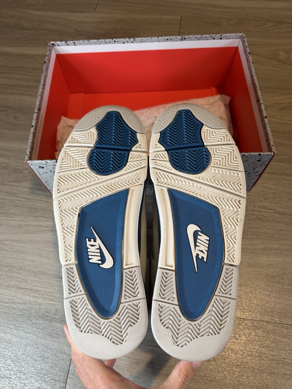 Size 10.5 – Air Jordan 4 Retro 2024 Military Blue (FV5029-141) CLEAN MENS