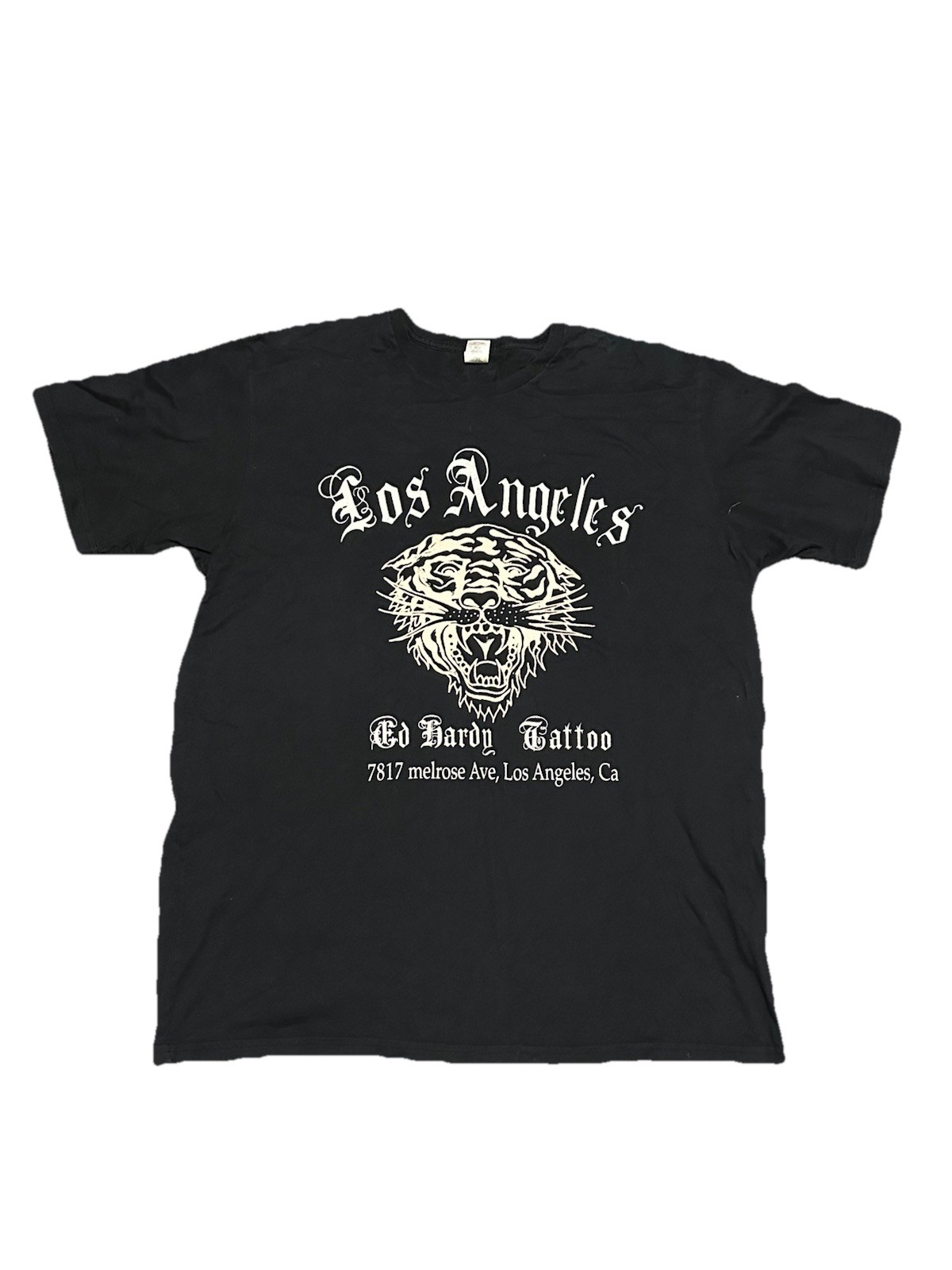Vintage Y2K Ed Hardy Original Store On Melrose T Shirt Size XXL Black