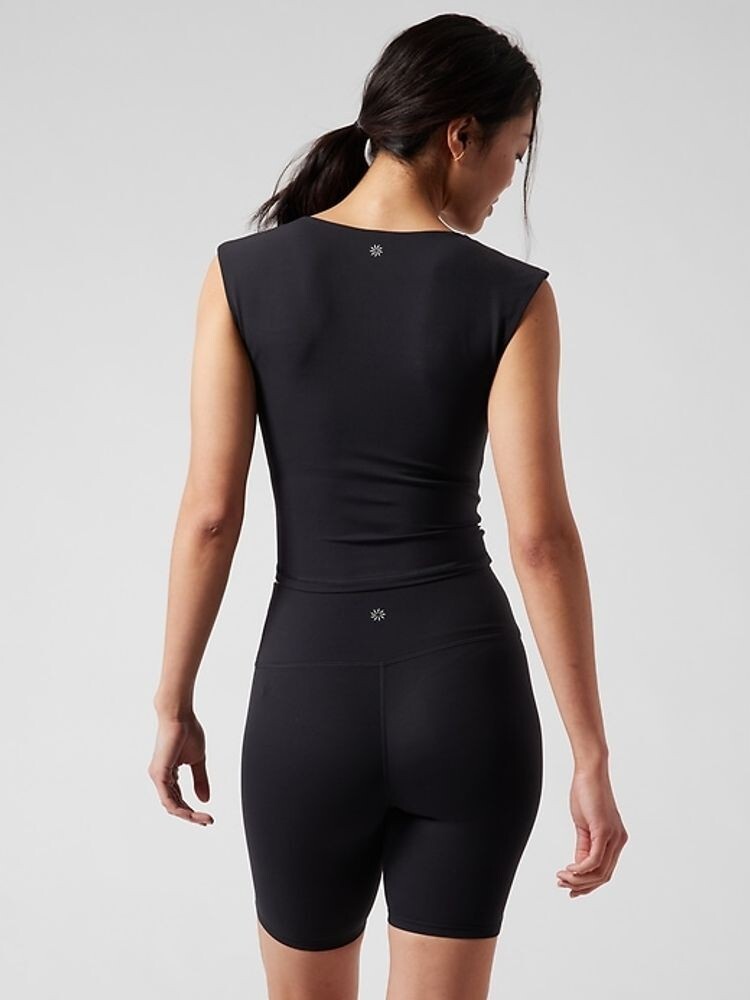 Athleta Vita Free Cropped Tee-Black-Size 3X-NWT