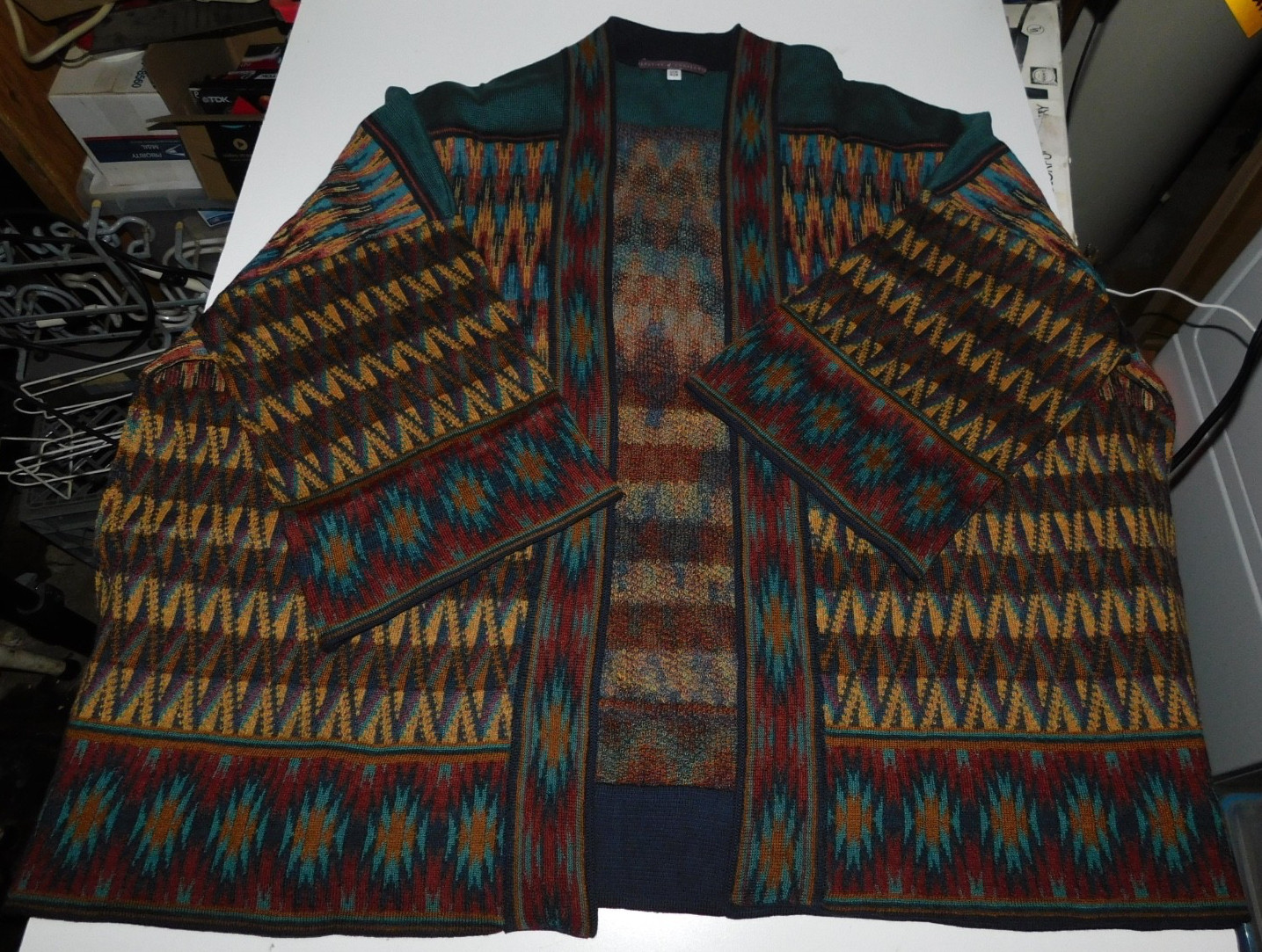 Peruvian Connection Kimono Vest 45% Pima Cotton 38% Baby Alpaca 12% Wool 5% Silk