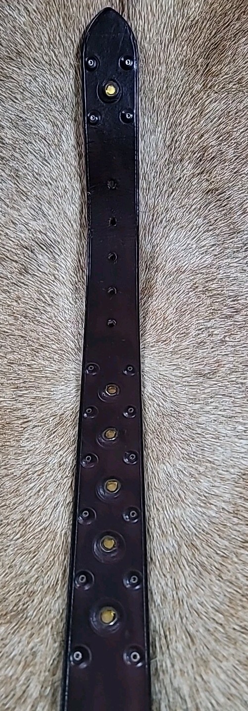 Zanellato Genuine Leather Belt Silver Buckle Made In Italy Size XS