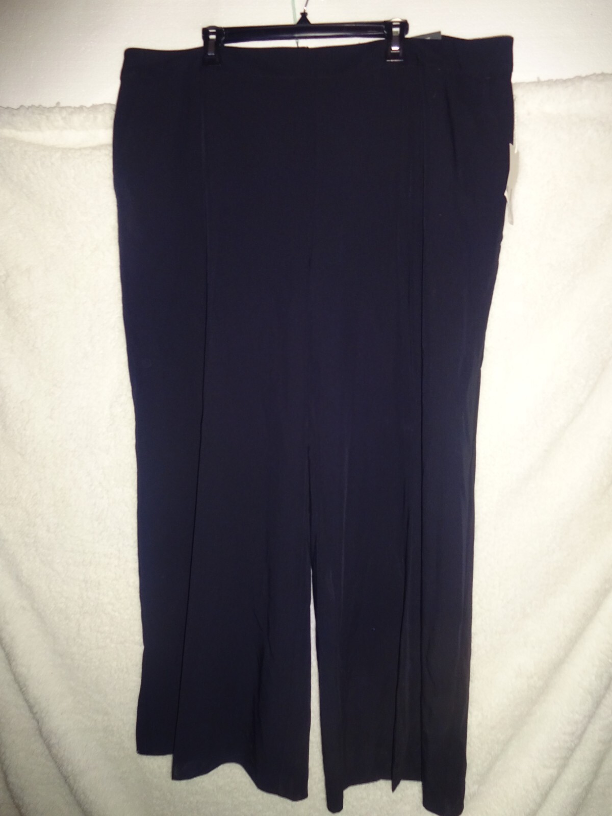 Worthington Dress Pants High Rise Women 22W Polyester Rayon Spandex Black (CG)