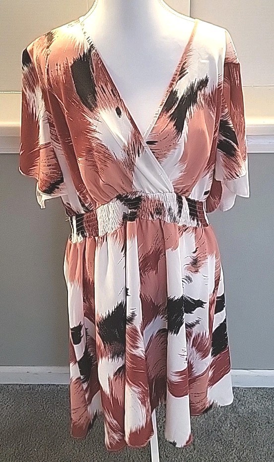 Plus Size Shein Flowing Multi Colored Dress SIZE 3XL Casual For All Occasions
