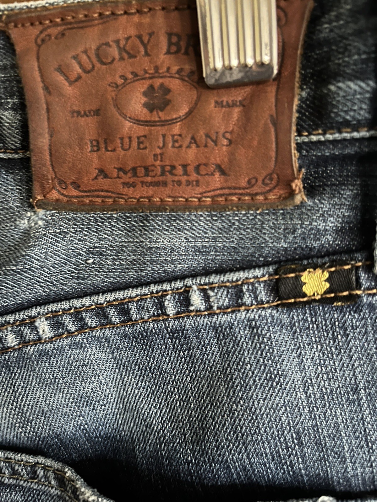 Lucky Brand 101 Super Slim Distressed Jeans Sz 28×32