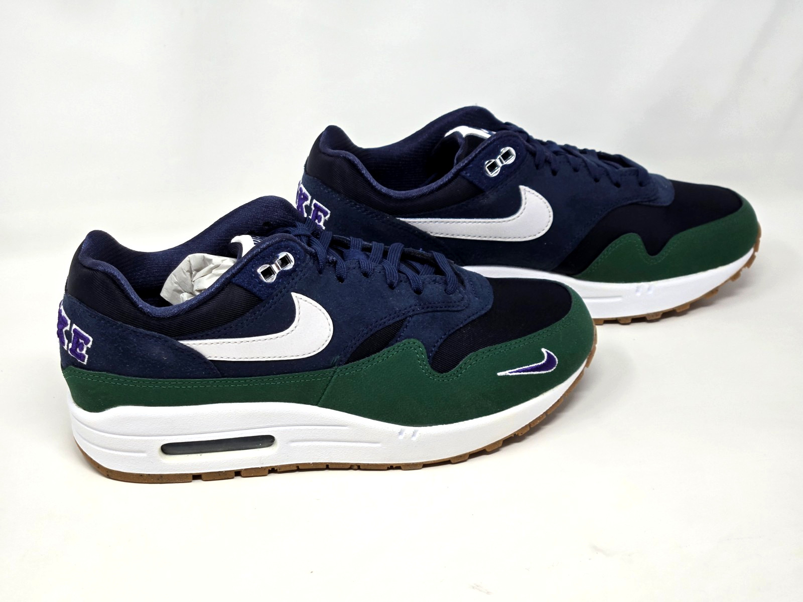 Nike Air Max 1 87 QS Womens Size 7.5 Gorge Green Blue White Shoes DV3887-400 NBY