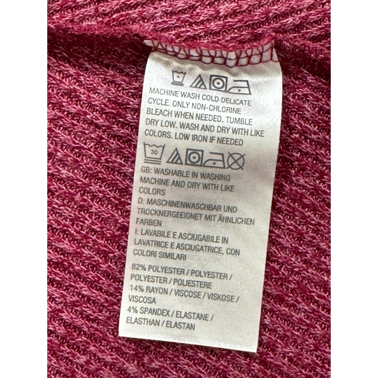 Any Body All Seasons Duster Cardigan Red Ribbed Knit Beach Vacation Cover Size M