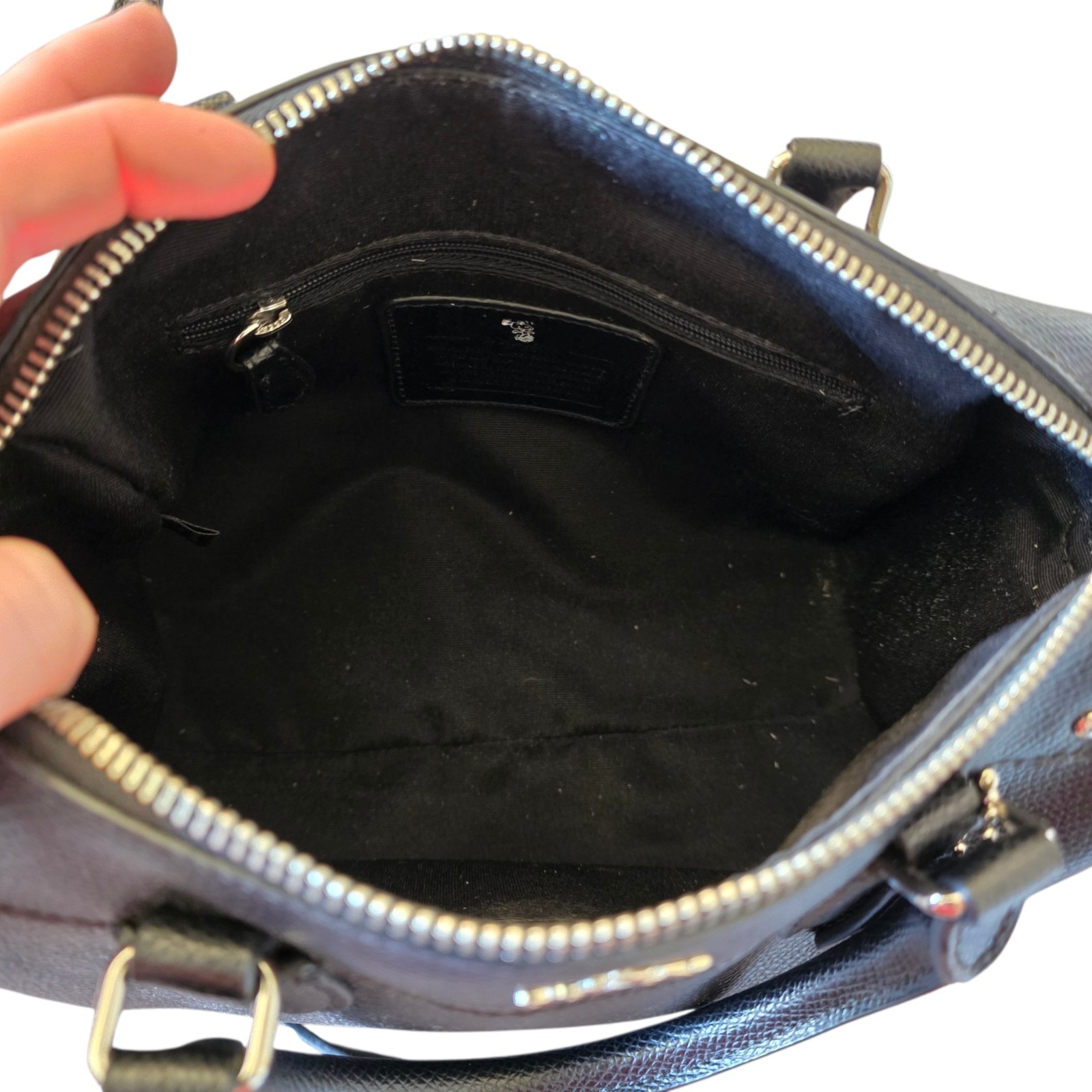 Coach x Peanuts Snoopy Mini Bennett Satchel Black Leather Crossbody Bag NWOT