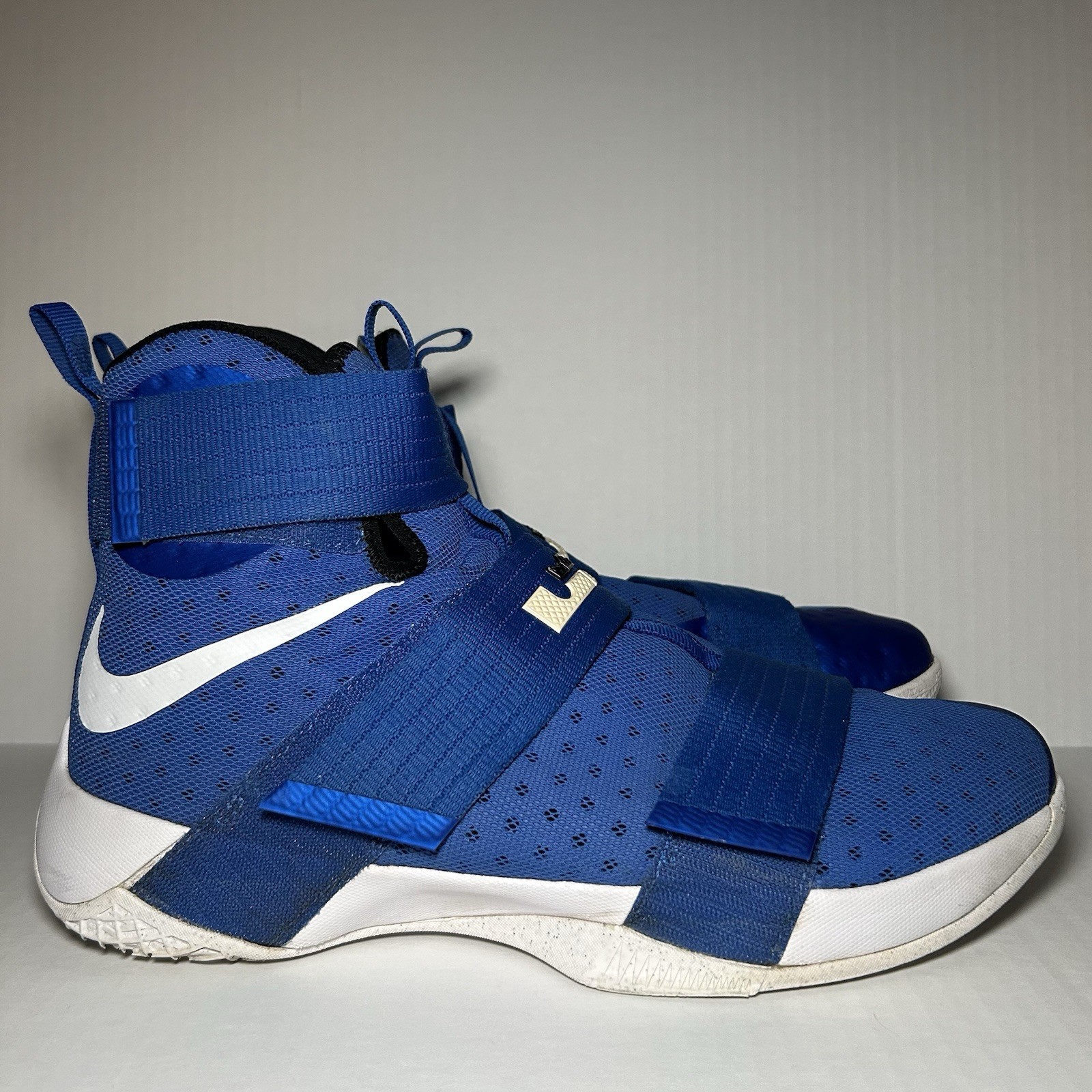 Nike LeBron Soldier 10 X Game Royal Blue White Men’s Size 14 844974-410